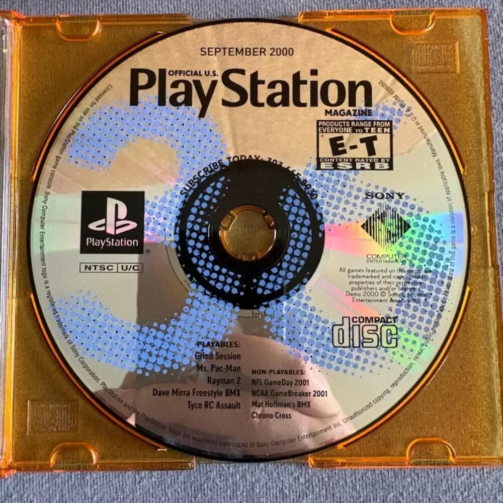 Playstation Magazine Demo 4 Disc Lot Issues 34 36 37 38 2000
